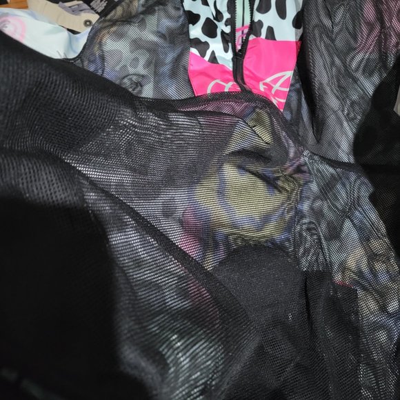 Reason Brand AOP Allover Print Half-Zip Anorak Pullover Jacket Smiley Tiger RSN - Picture 7 of 7